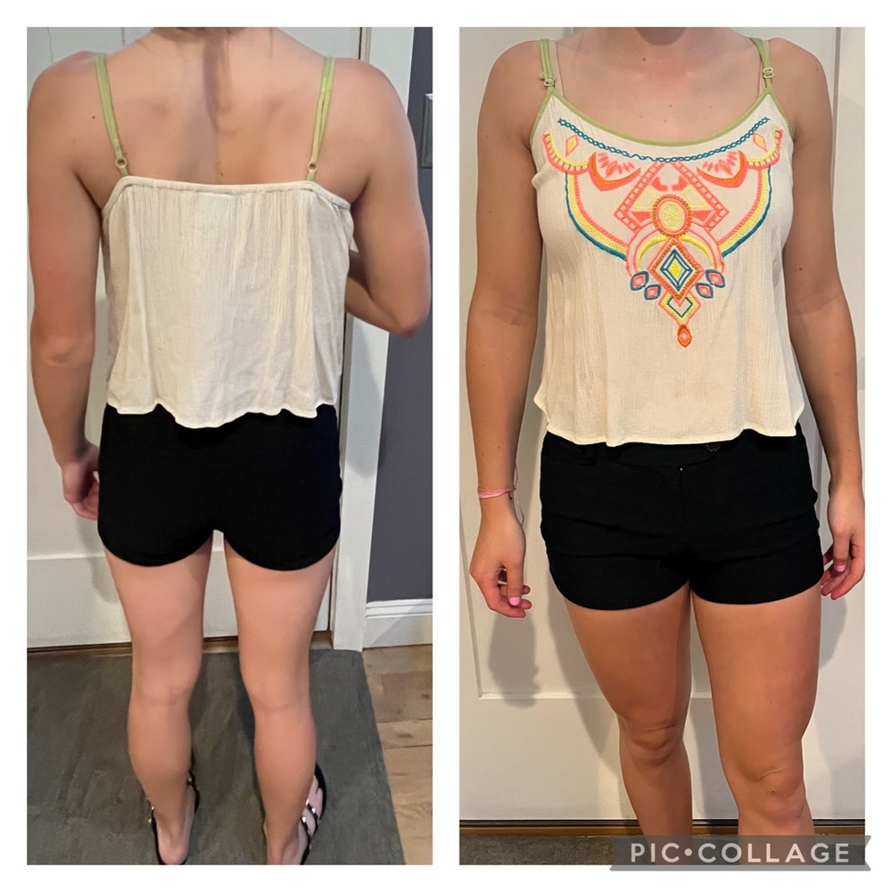 TaROO tank top, colorful tribal print, size M